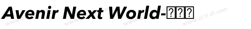 Avenir Next World字体转换